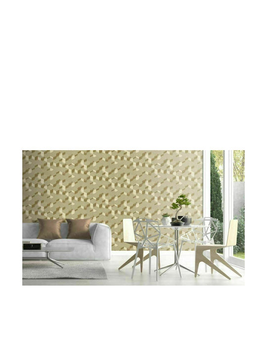 Wallpaper Galactik Vinyl Gold L1000xW53cm Washable