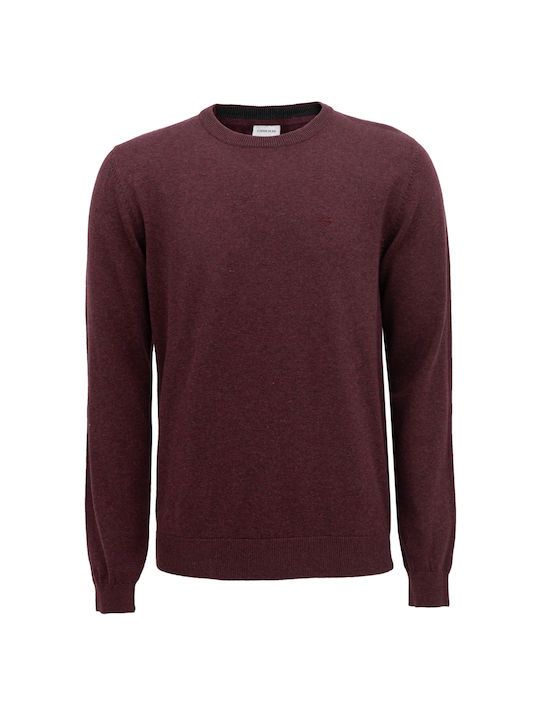 Gnious 21-300186 Men's Long Sleeve Sweater Burgundy 21-300186