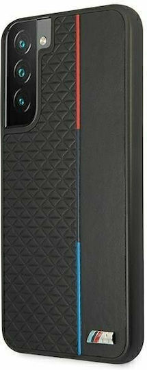BMW Hard M Collection Triangles Back Cover Piele artificială Negru (Galaxy S22+ 5G - Galaxy S22+ 5G)