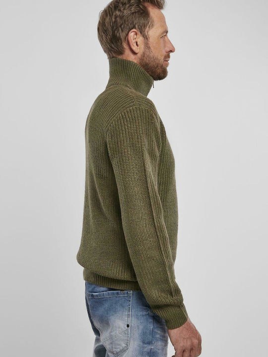 Πουλόβερ Μακρυμάνικο Olive