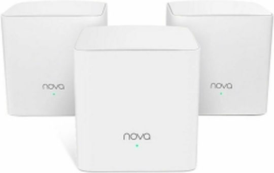 Tenda MW12 WiFi Мрежа на мрежови точки Точка за достъп Wi-Fi 5 - Wi-Fi 5 Двулентов (2.4 и 5GHz) в Троен комплект