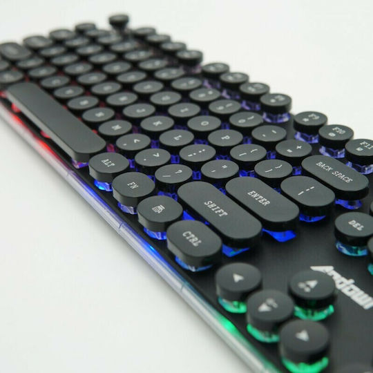 Andowl Q-807 Gaming Πληκτρολόγιο με RGB φωτισμό (Αγγλικό US)