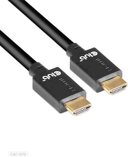 Club3D HDMI 2.1 Ultra High Speed 48Gbps 4K 120Hz HDR VRR Cable HDMI Male - HDMI Male 1.5m Black