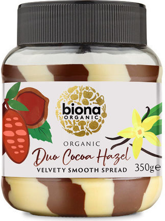 Biona Praline Spread Duo Chocolate & Hazelnut with Chocolate & Hazelnut 350gr