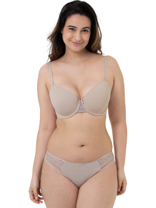 Ivory/White Сутиен с лека подложка & с Банели 2Pack