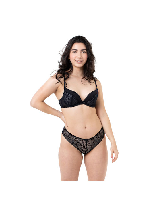 Dorina Beige/Black Sutien cu căptușeală ușoară & cu Baloane 2Pack