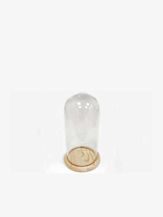 Faitakis Pack Room Decor Bell Made of Glass 10x10cm
