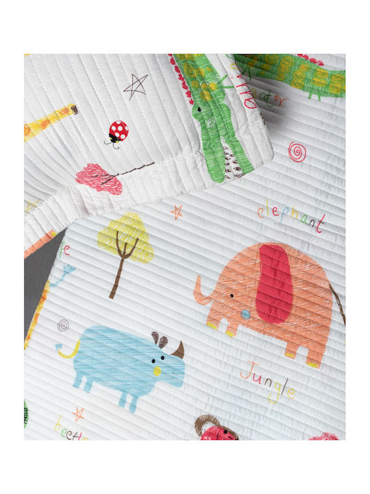 Silk Fashion Set Duvet Crib from Polyester Jungle Multicolour 125x150cm