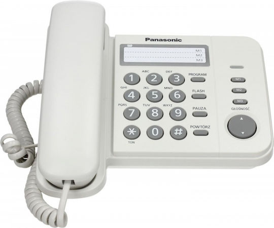 Panasonic KX-TS520EX1 Office Corded Phone White