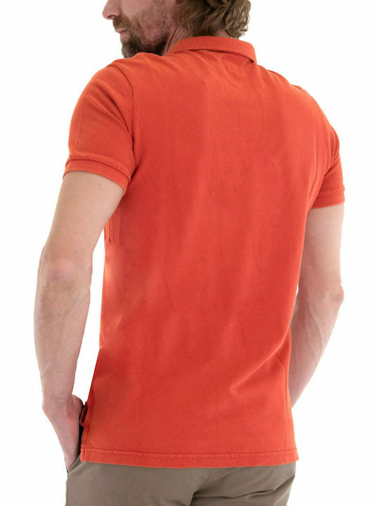 Superdry Destroy Polo T-shirt Πορτοκαλί