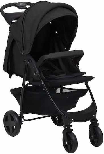 vidaXL Verstellbar 3 in 1 Baby Kinderwagen Geeignet für Neugeborene Charcoal 9.41kg