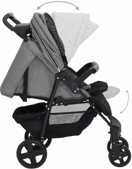 Adjustable 3 in 1 Baby Stroller Suitable for Newborn Light Grey 9.41kg