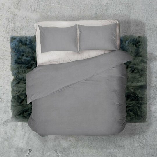 Flamingo Set Queen 220x240 Solid color Grey Flamingo Set Queen 220x240 Solid color Grey