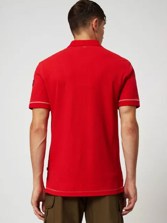 Napapijri Elice Herren Kurzarmshirt Polo Rot