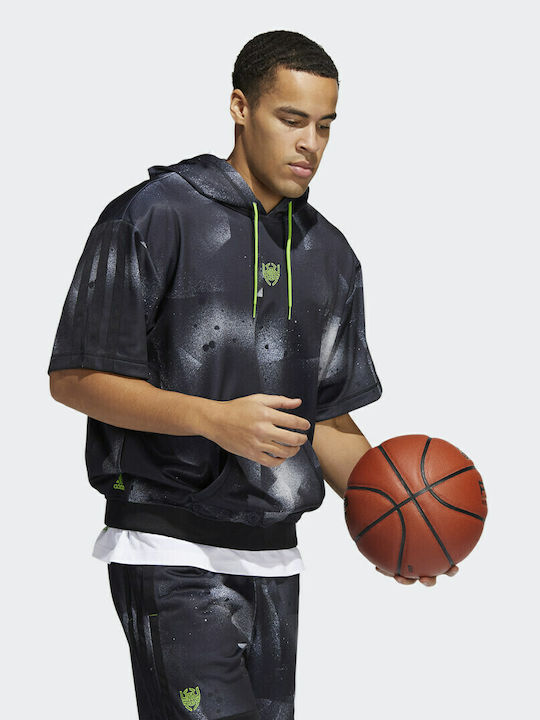 Donovan Mitchell Sweatshirt mit Kapuze Schwarz