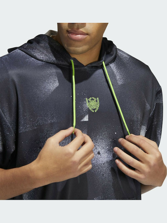 Donovan Mitchell Sweatshirt mit Kapuze Schwarz