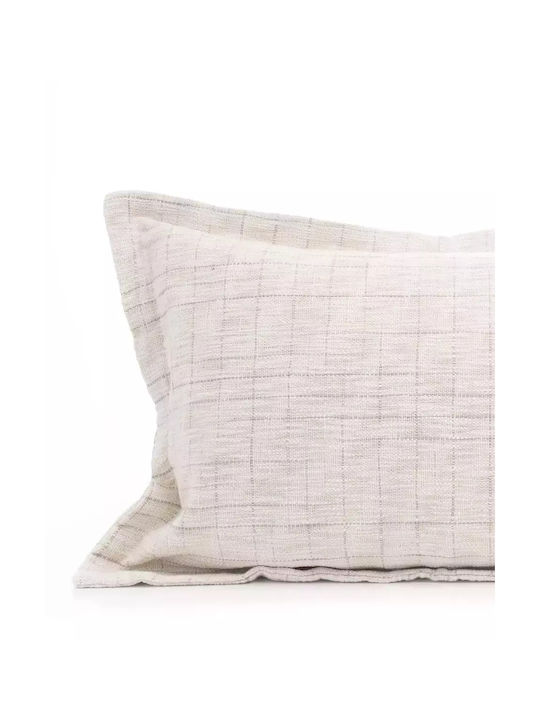 Pennie Decorative Pillow Case Abelin from 100% Cotton Ekru 30x40cm.