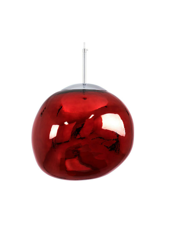 GloboStar Dixar Pendant Light Red Ball with Socket E27 41x41x45cm