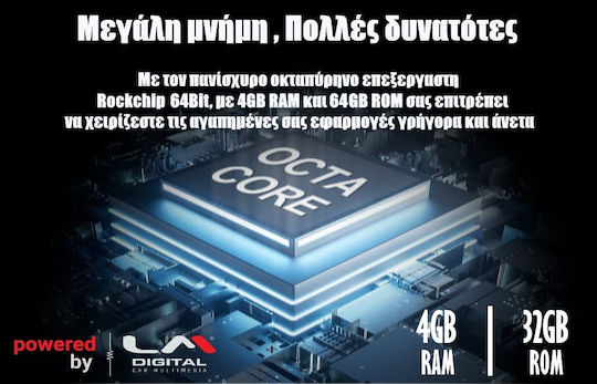 LM Digital Автомобилна Аудио Система (Блутут/USB/AUX/WiFi/GPS/Apple-Carplay/Android-Auto) с Тъчскрийн 9"