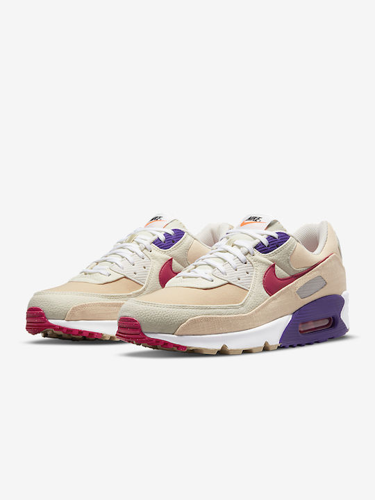 Nike Air Max 90 Ανδρικά Sneakers Sesame / Rush Pink / Coconut Milk / Rose Intense