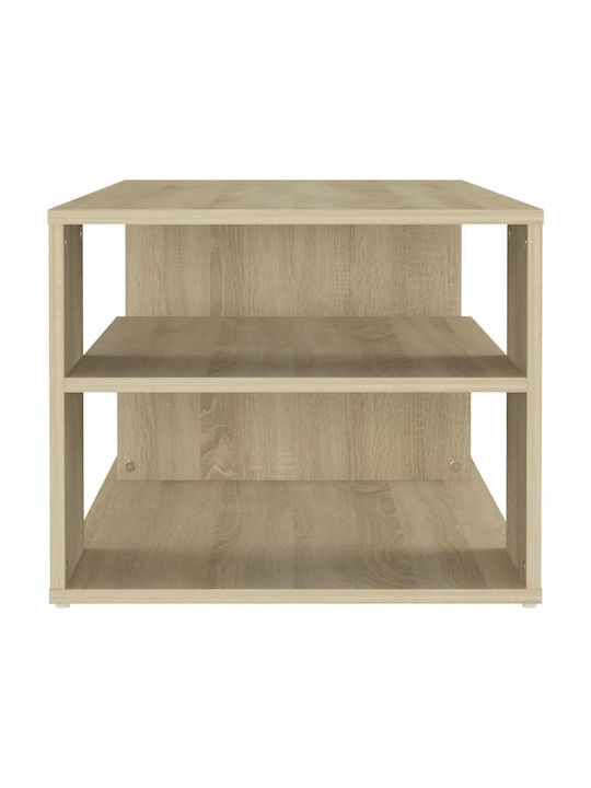 Rectangular Central Wooden Coffee Table Sonoma M100xW50xH40cm
