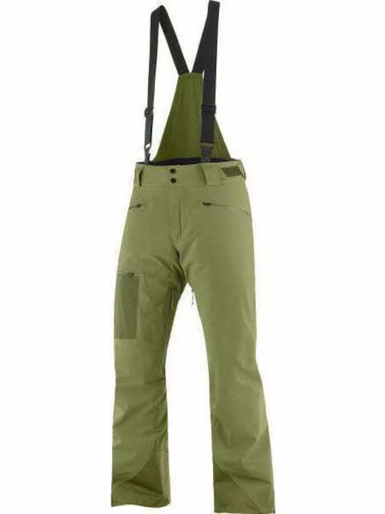 Salomon Outlaw LC1420300 Men's Dungarees for Ski & Snowboard Green