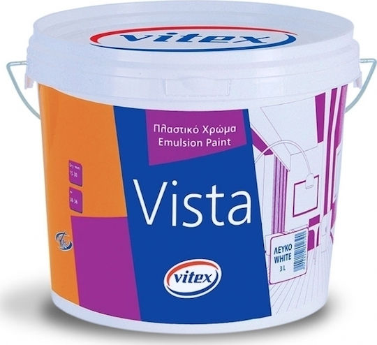 Vitex Vista Emulsion Paint Plastic Paint for Interior Use White 9lt