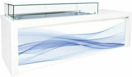 Niki Inox Vitrină de Răcire De Podea 227x90x115cm