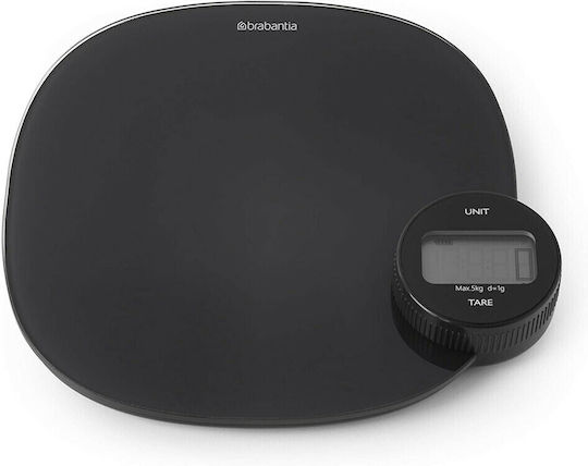 Brabantia Tasty Digital Kitchen Scale up to 5kg Dark Gray