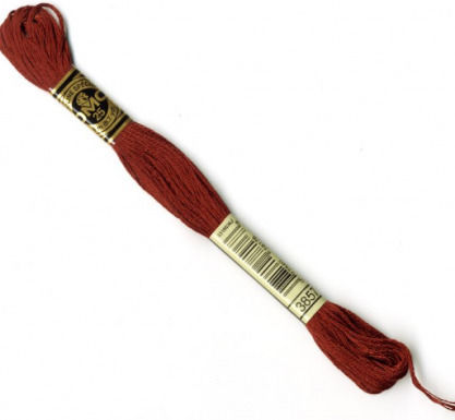 DMC Thread Embroidery Mouliné 117 Cotton in Brown color 8m