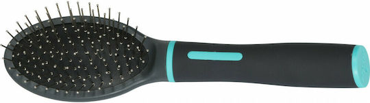Zolux ANAH Pneumatic Brush Large for Misc Hair Lengths for Coat Grooming Turquoise