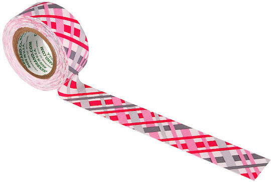 Duck Bandă Washi Autoadezivă pentru Decor Washi Tape Rolele mini Ducklings Pretty Plaid de 19 mm x 4,5 m