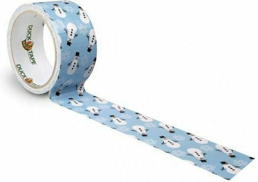 Duck Bandă Washi Autoadezivă pentru Decor Frosty Snowmen 1buc 48mm x 9.1m Omuleți de zăpadă înghețați