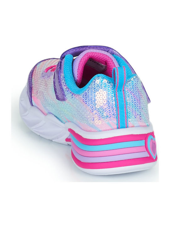 SWEETHEART Kids Sneakers with Scratch Pink