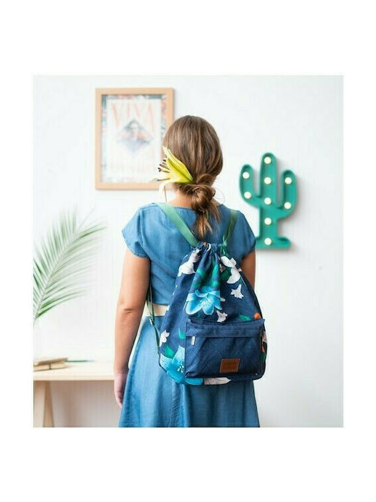 Grupo Erik Frida Kahlo Weiblich Stoff Rucksack Blau