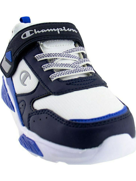 Wave B Ps Kids Sneakers with Scratch & Lights White
