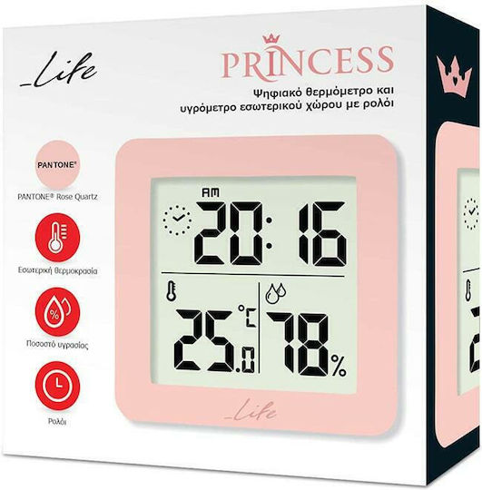 Life Princess Indoor Thermometer & Hygrometer Tabletop -SN