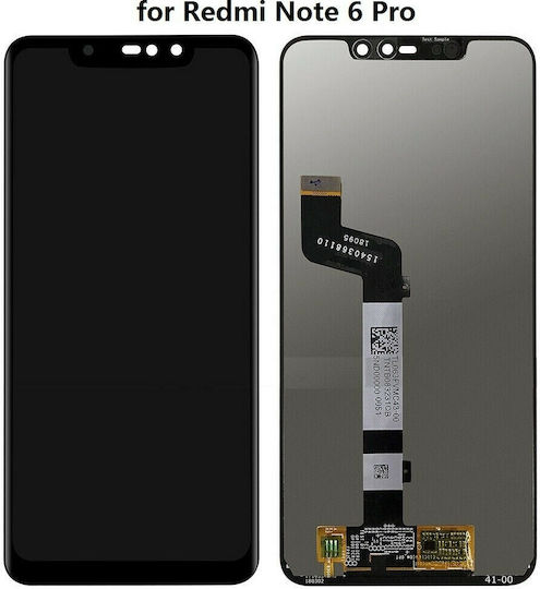 Οθόνη Grade A με Μηχανισμό Αφής για Redmi Note 6 Pro (Μαύρο)