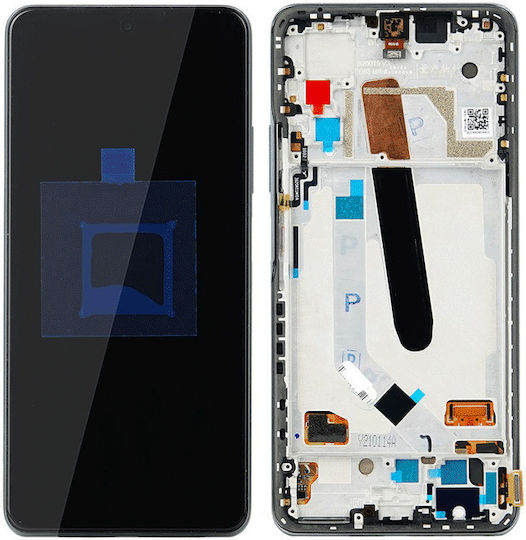 Xiaomi Οθόνη mit Touch-Mechanismus und Rahmen für Poco F3 (Schwarz)