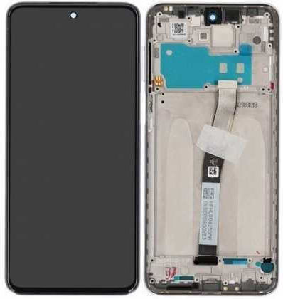 Screen with Touch Mechanism and Frame for Redmi Note 9 Pro / Note 9s (White)