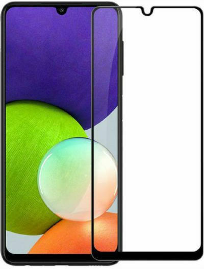 3D Full Face Tempered Glass Black (Galaxy A22 4G)