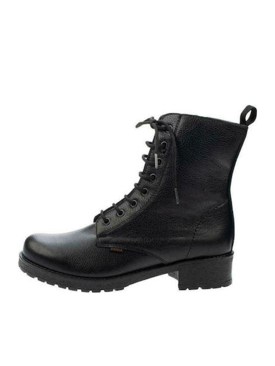 Leather Women's Ankle Boots Black