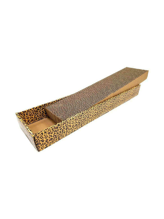 Croci Animalier Leopard Ονυχοδρόμιο Σανίδα σε Καφέ Χρώμα 48x12.5x5 εκ.