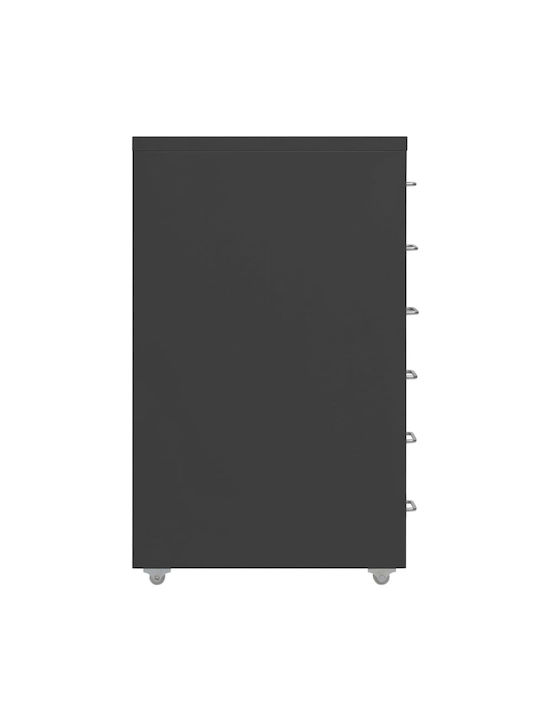 Schublade Büro mit Rollen Charcoal 28x41x69cm
