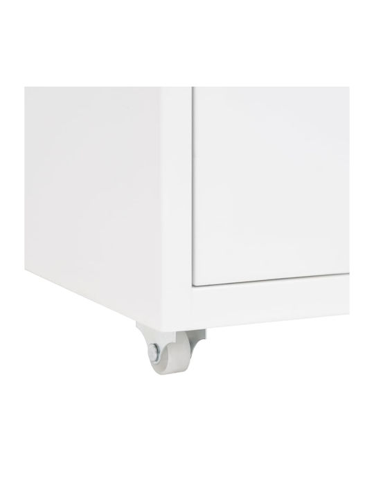 Schublade Büro mit Rädern White 28x41x69cm