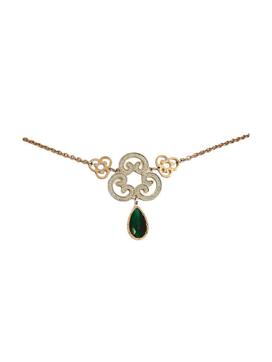 Rebecca Necklace from Gold Plated Steel