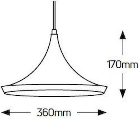 Geyer Pendant Light Black 36x17cm Geyer Pendant Light Black 36x17cm
