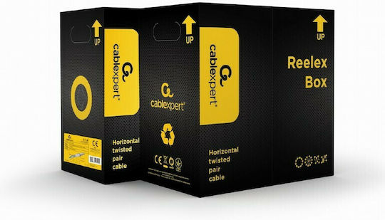 Cablexpert F/FTP Cat.5e (Gigabit) Καλώδιο Δικτύου Ethernet χωρίς ακροδέκτες 305m Γκρι