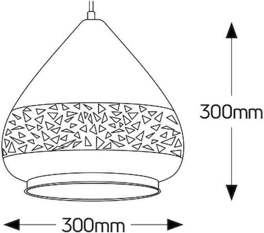 Geyer Iron Κρεμαστό Φωτιστικό Μαύρο 30x30εκ. Geyer Iron Κρεμαστό Φωτιστικό Μαύρο 30x30εκ.