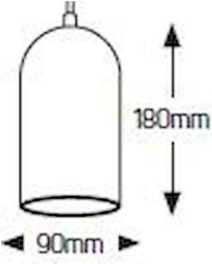 Geyer Cement Κρεμαστό Φωτιστικό Ροζ 9x18εκ. Geyer Cement Κρεμαστό Φωτιστικό Ροζ 9x18εκ.